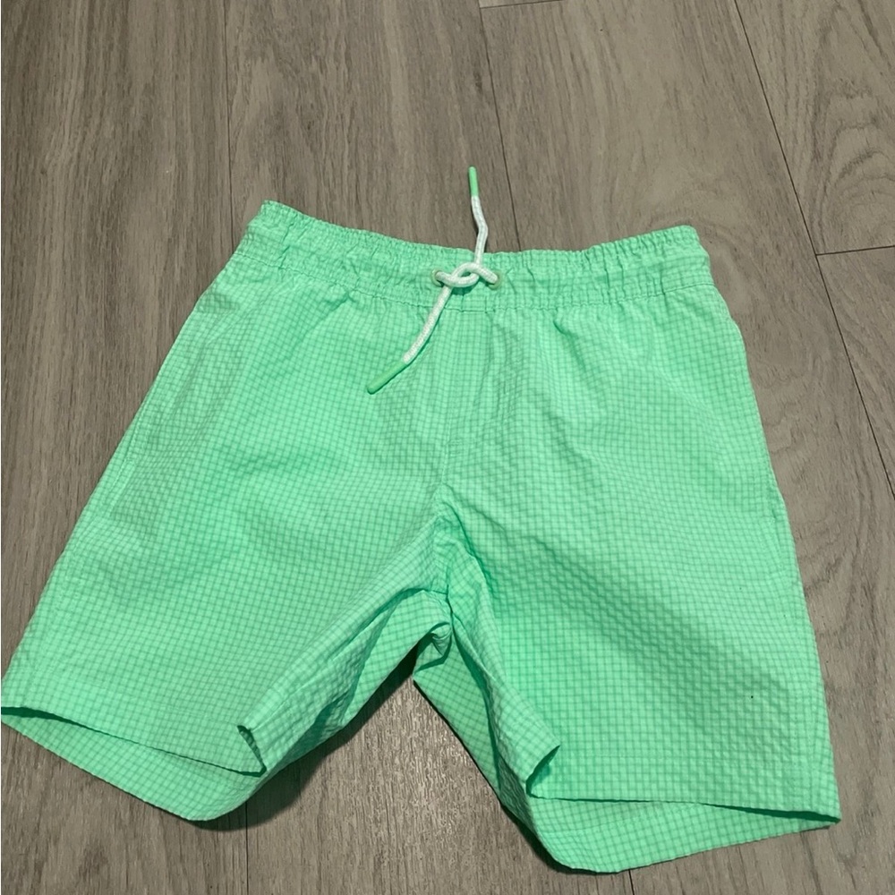 Cat & Jack Mint Green Kids Swim Trunks